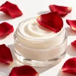 Vasetto di crema antiossidante con petali di rosa: proteggere la bellezza della pelle dai radicali liberi